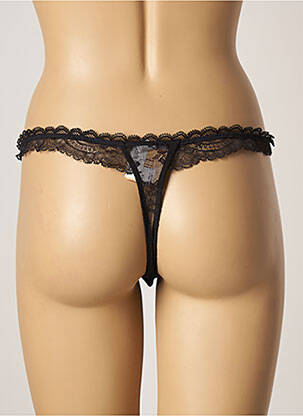 Tanga efect material satinat albastru LISE CHARMEL femeie