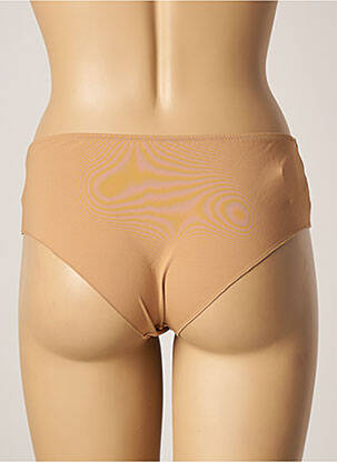 Shorty efect material satinat culoare piersică ANTIGEL femeie