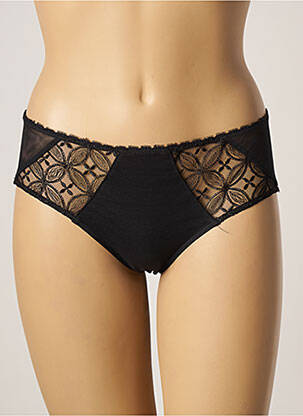 Shorty efect material satinat negru ANTINEA femeie