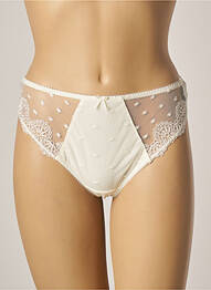 Tanga țesătură tulle bej FANTASIE femme