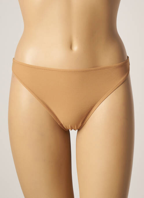 Tanga elasticitate bej ANTIGEL femme