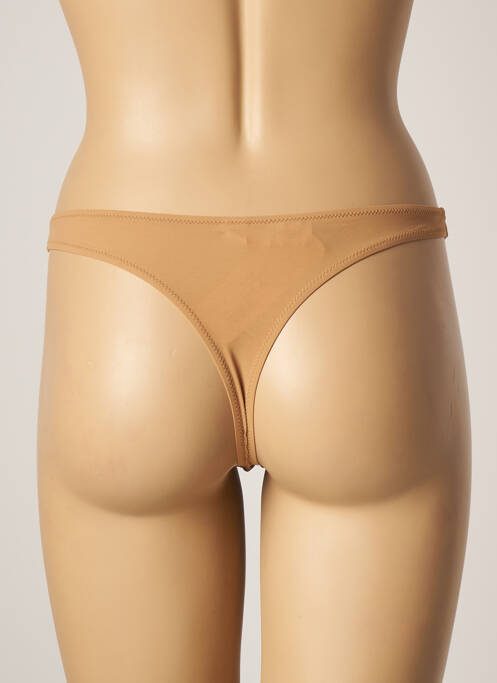 Tanga elasticitate bej ANTIGEL femme