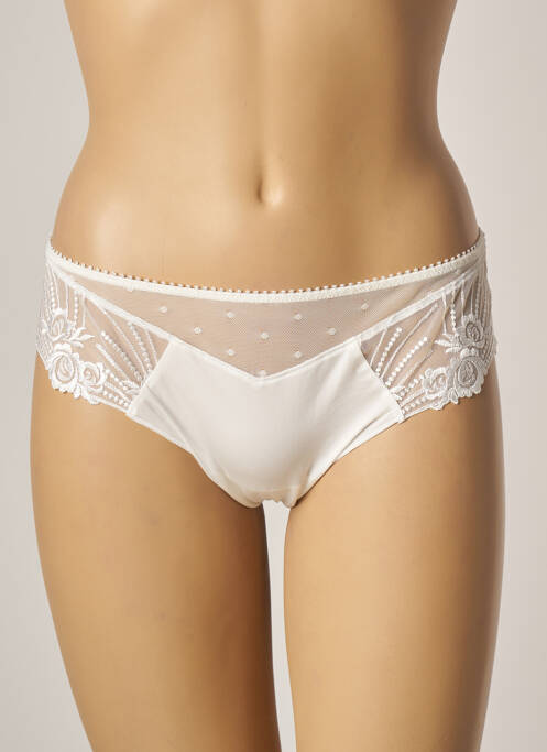 Tanga tulle transparent bej ANTINEA femme