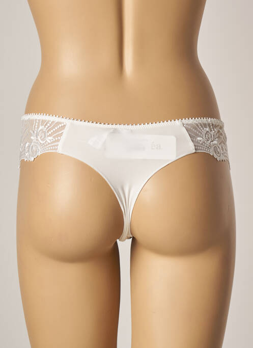 Tanga tulle transparent bej ANTINEA femme