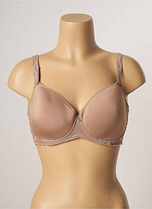 Sutien broderie top sutien modelat maro LUNA femeie