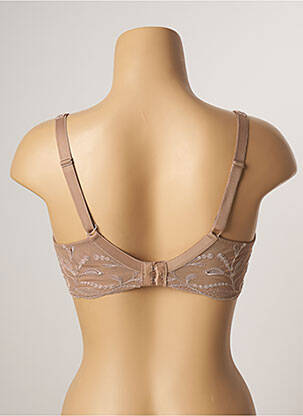 Sutien broderie top sutien modelat maro LUNA femeie