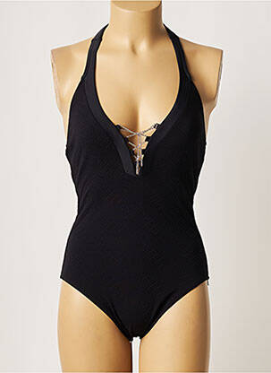 Costum de baie dintr-o singură piesă imprimeu fantezie top triunghiuri negru LISE CHARMEL femeie