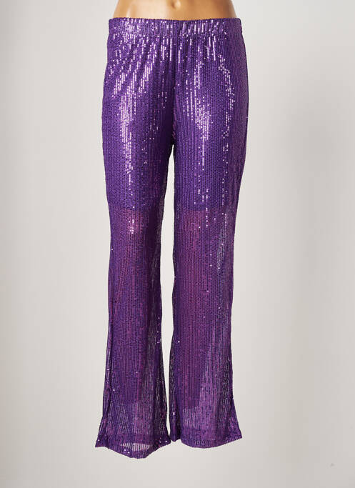 Pantalon larg violet MY LILI femeie