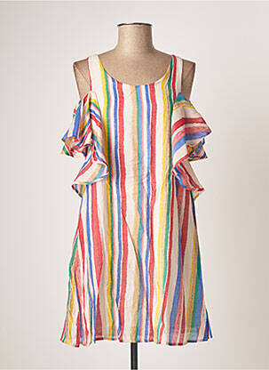 Rochie scurtă mâneci scurte mâneci scurte galben MOLLY BRACKEN femeie