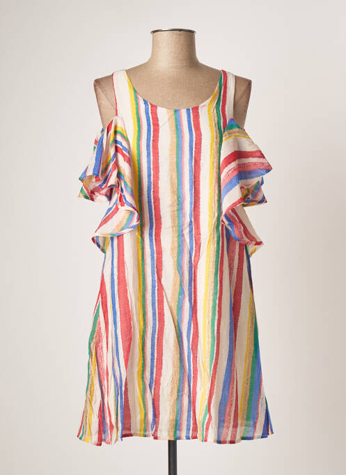 Rochie scurtă mâneci scurte mâneci scurte galben MOLLY BRACKEN femme