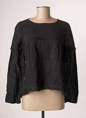 Bluză țesătură poplin mâneci lungi negru VOLCOM femeie