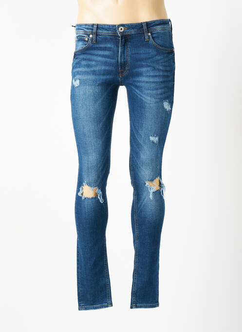 Blugi cu croială slim albastru JACK & JONES bărbat