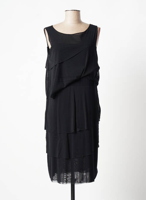 Rochie midi negru EVALINKA femeie