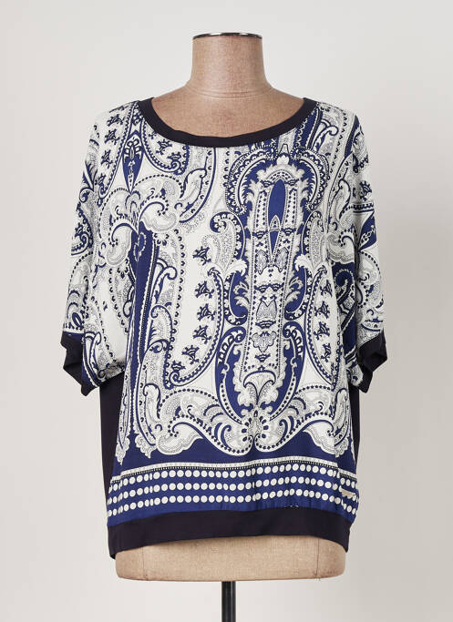 Top albastru QUATRE VINGT JOURS femeie