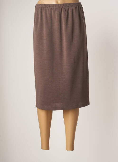 Fustă midi maro GRIFFON femeie