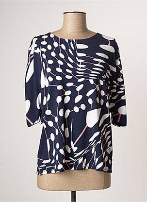 Top albastru MARBLE femeie