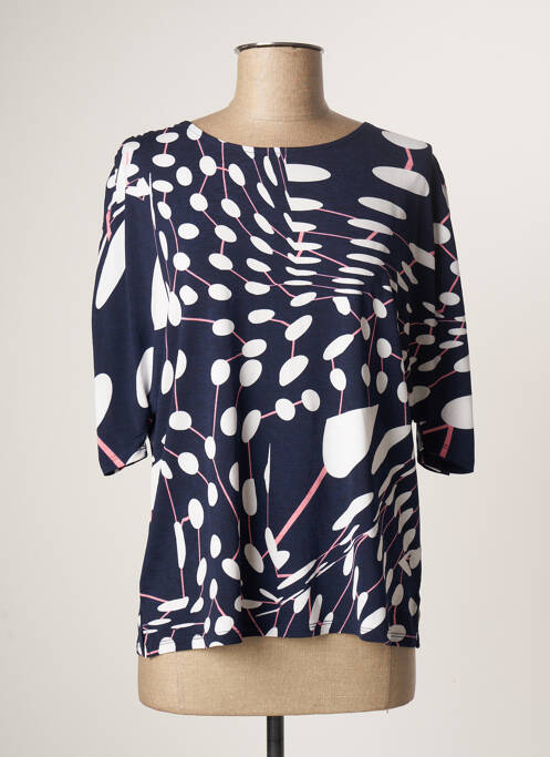 Top albastru MARBLE femeie