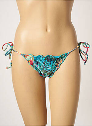 Chiloți de baie imprimeu tie and dye bikini albastru RIO DE SOL femeie