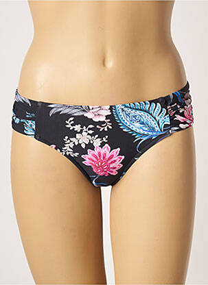 Chiloți de baie imprimeu floral negru SEAFOLLY femeie
