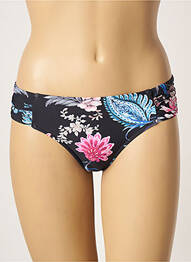 Chiloți de baie imprimeu floral negru SEAFOLLY femeie