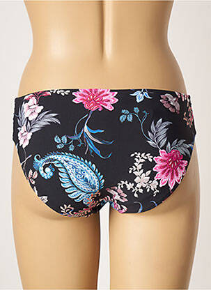 Chiloți de baie imprimeu floral negru SEAFOLLY femeie