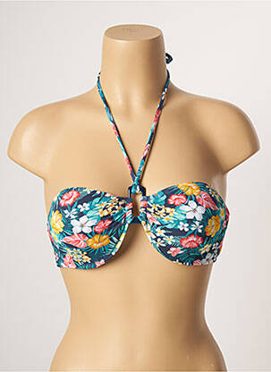 Sutien de costum de baie elasticitate top sutien push-up albastru YSABEL MORA femeie