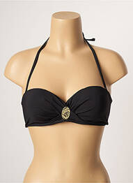Sutien de costum de baie elasticitate top bentiță negru PLAGE DU SUD femme