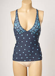 Sutien de costum de baie elasticitate top triunghiuri albastru SEAFOLLY femeie