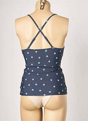 Sutien de costum de baie elasticitate top triunghiuri albastru SEAFOLLY femeie