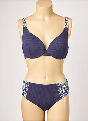 Costum de baie din două piese elasticitate top sutien modelat albastru YSABEL MORA femeie