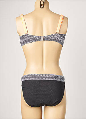 Costum de baie din două piese elasticitate top sutien modelat negru SUN PLAYA femeie