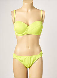Costum de baie din două piese elasticitate sutien balconet cu decolteu înalt verde HISTOIRE DE PLAGE femme