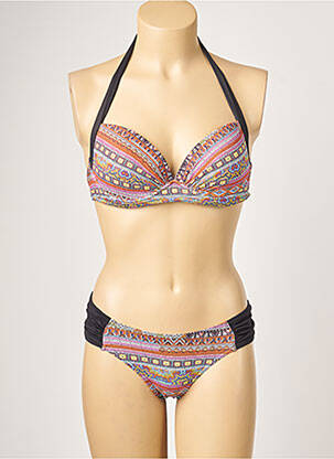 Costum de baie din două piese elasticitate top sutien modelat roz LPB femeie