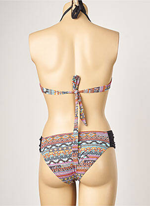 Costum de baie din două piese elasticitate top sutien modelat roz LPB femeie