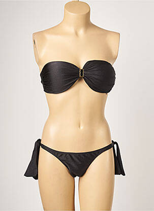 Costum de baie din două piese elasticitate top bentiță negru RIO DE SOL femeie