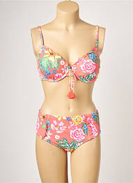 Costum de baie din două piese elasticitate top sutien modelat portocaliu YSABEL MORA femeie
