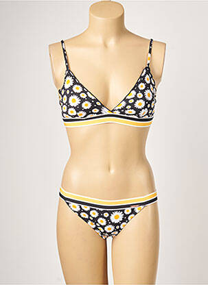 Costum de baie din două piese elasticitate top triunghiuri negru YSABEL MORA femeie