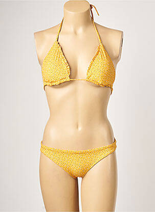Costum de baie din două piese elasticitate top triunghiuri galben SEAFOLLY femeie