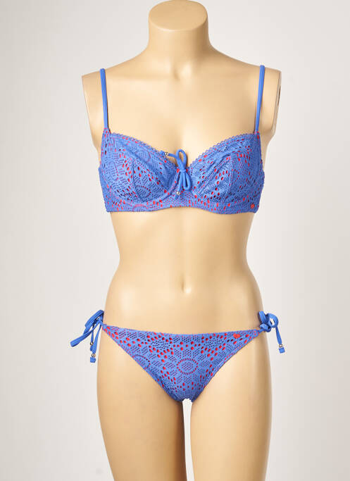 Costum de baie din două piese albastru AUDELLE femeie