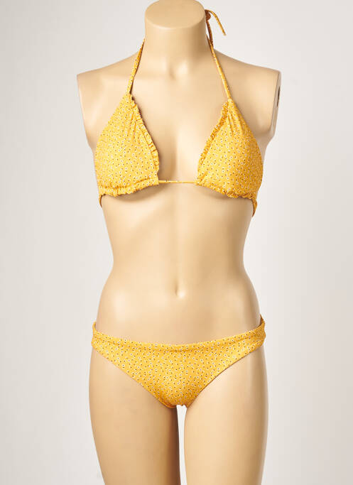 Costum de baie din două piese elasticitate top triunghiuri galben SEAFOLLY femme