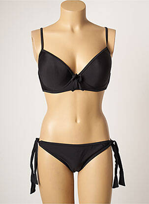 Costum de baie din două piese elasticitate top sutien modelat negru DAG ADOM femeie