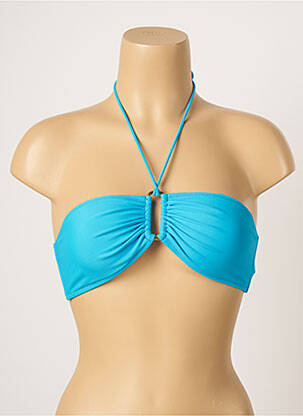Sutien de costum de baie elasticitate top bentiță albastru SPICYJUNE femeie