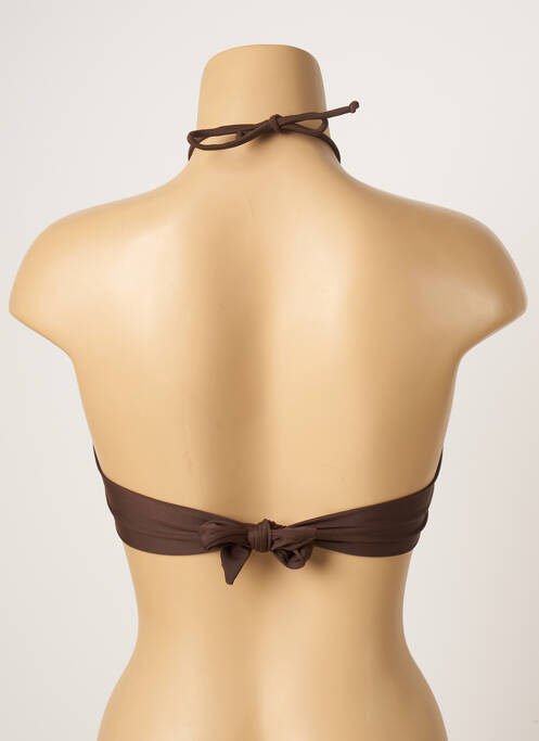 Sutien de costum de baie elasticitate top bentiță maro SPICYJUNE femme