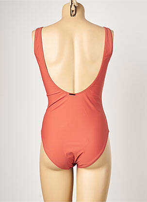 Costum de baie dintr-o singură piesă imprimeu fantezie top sutien modelat maro MOONTIDE femeie