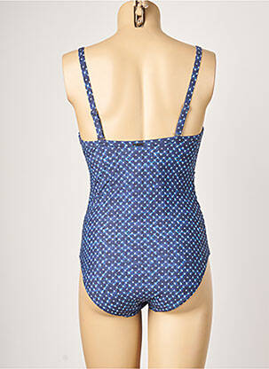 Costum de baie dintr-o singură piesă imprimeu fantezie top sutien modelat albastru MOONTIDE femeie
