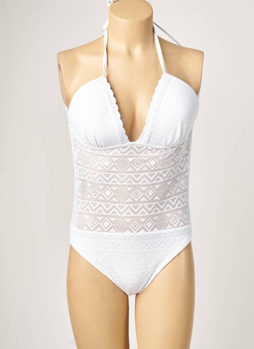 Costum de baie dintr-o singură piesă alb DAG ADOM femeie