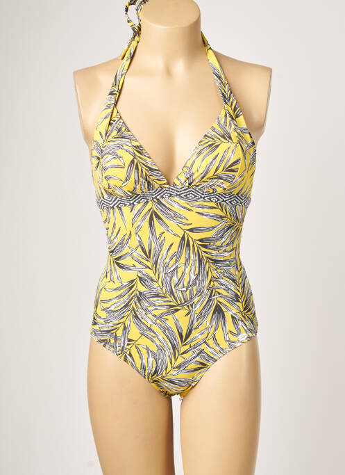 Costum de baie dintr-o singură piesă galben PLAGE DU SUD femeie