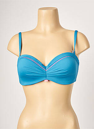 Sutien de costum de baie top sutien modelat top sutien modelat albastru CHERRY BEACH femeie