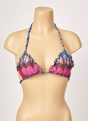 Sutien de costum de baie închidere cu legături de legat top sutien modelat roz RIO DE SOL femeie