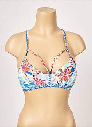 Sutien de costum de baie top sutien modelat top sutien modelat albastru PIHA femme